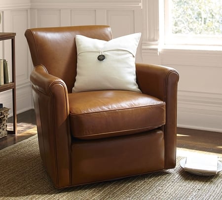 Irving leather chair deals