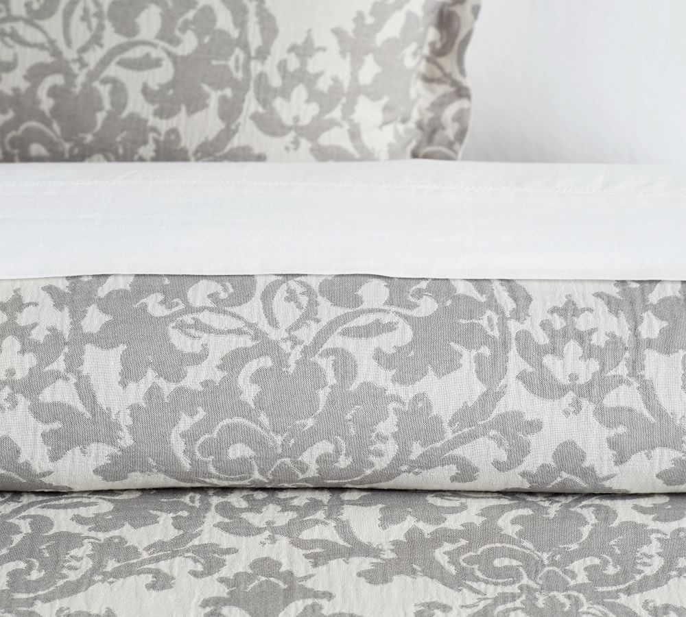 jacquard medallion duvet cover